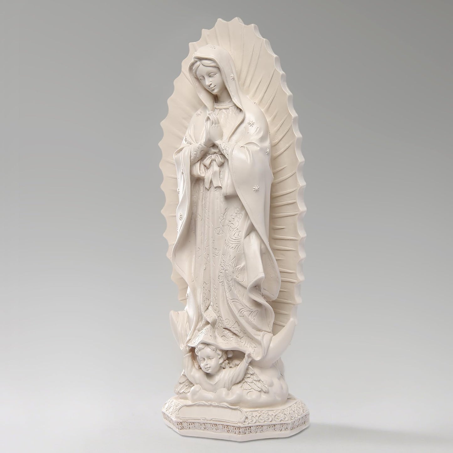 DICAFU Our Lady of Guadalupe Religious Statue, 11.6 inch Virgin Mary Figurine, Resin Sculpture, Inspirational Religious Art for Home Decor/Catholic Gift, Mother Mary Statue