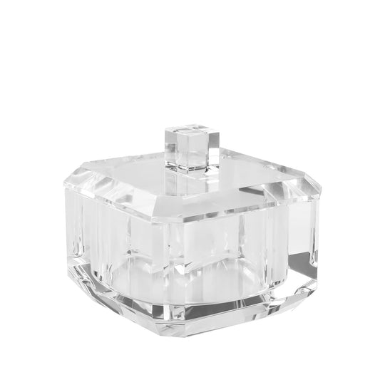 kitCom Crystal Candy Dish with Lid Hand-Cut Home Decorative Jewelry Box Candy Jar W 4" x H 3.5", Comes With Gift Box
