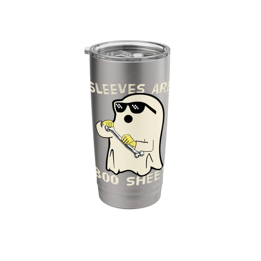 Funny Halloween Ghost Costume Bullshit Sleeves Are boo sheet Stainless Steel Insulated Tumbler