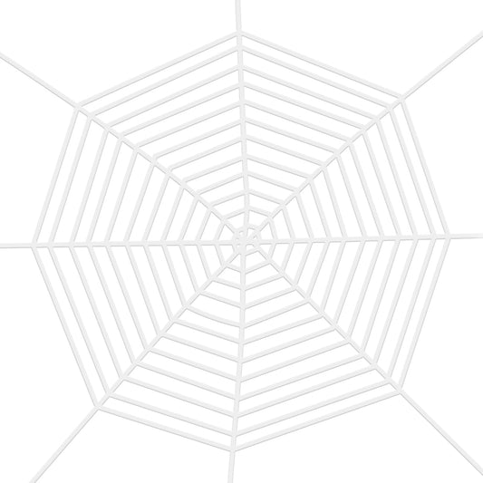 FathiSooc Spider Webs Halloween Decorations Outdoor, 16.5ft 12 Coils White Fake Spider Web, Scary Haunted House Outdoor Wall Decor for Halloween Party Hanging Decorations (16.5ft 12 Coils-White)