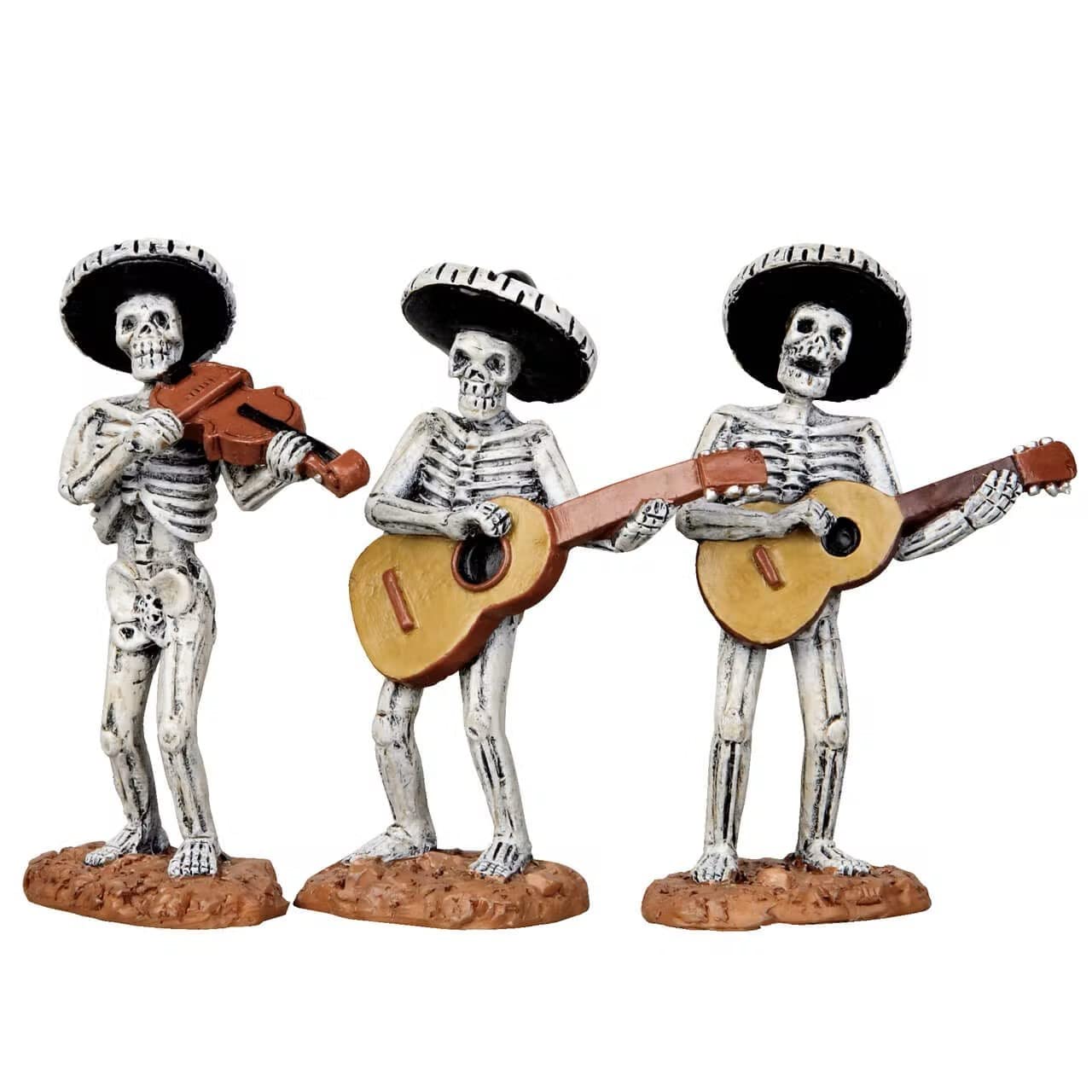 Lemax Spooky Town Skeleton Mariachi Band Assortment of 3
