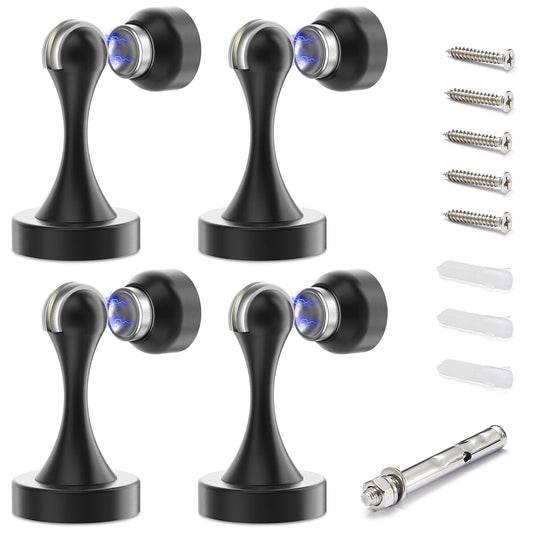 Magnetic Door Stop Stainless Steel，Door Stopper, Heavy Duty for Various Door Types, Keep Your Door Open, Wall Mount Door Holder/Catch