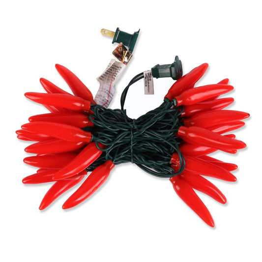 LIDORE Chili Pepper String Light Summer Kitchen Garden Patio Decoration Fairy Light Connectable Plug in UL Listed 35 Counts Red Chili 13FT
