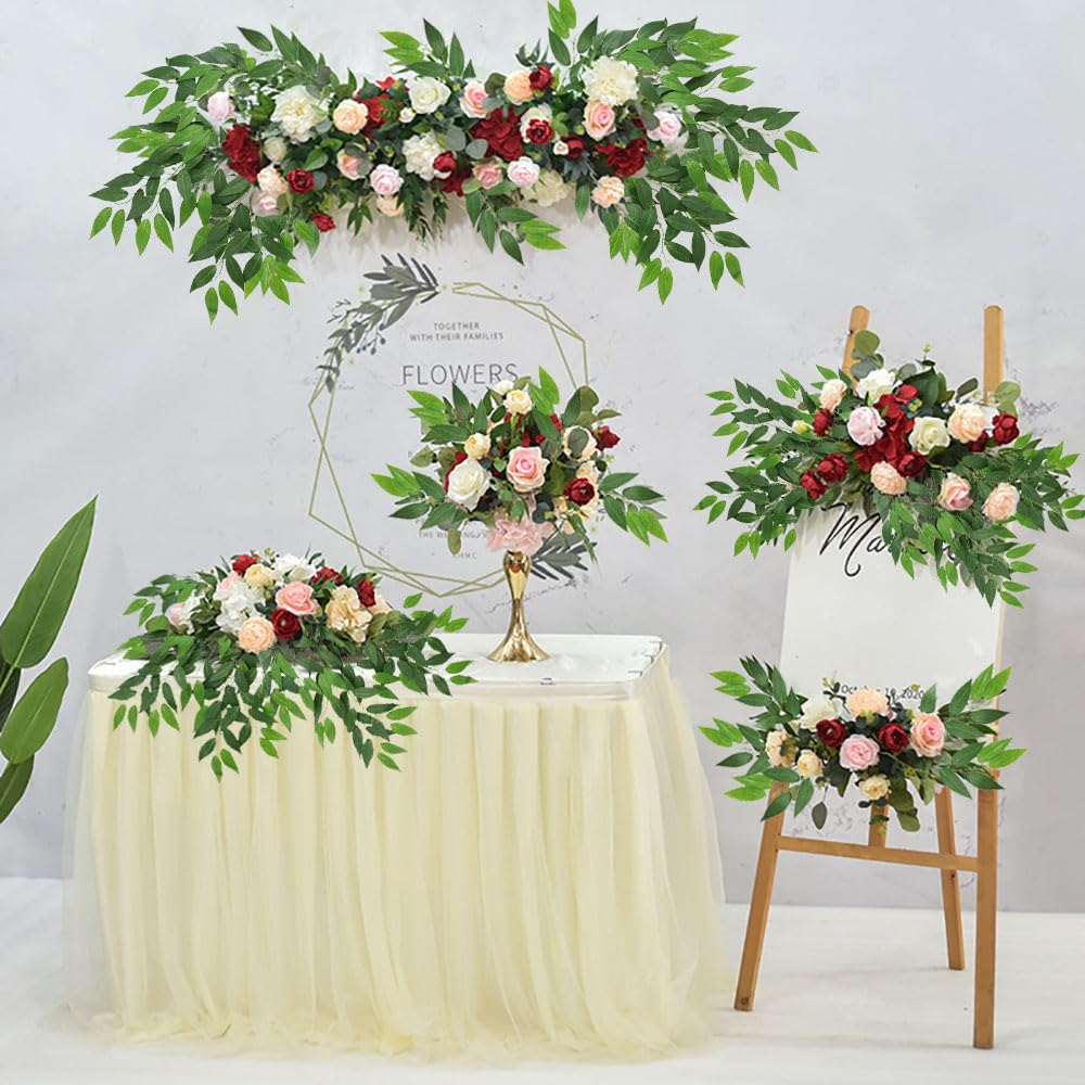 WONICE Artificial Italian Ruscus Greenery Stems, Faux Green Leaf Garland Branches Hanging Greenery Spray for Wedding Bouquet Arch Table Centerpiece Home Decor (Green-10 Pack)