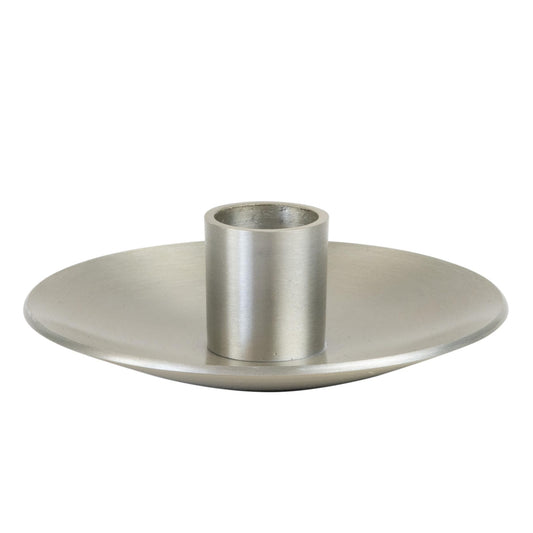 Northern Lights Candles Simplicity Taper Holder, 4", Pewter