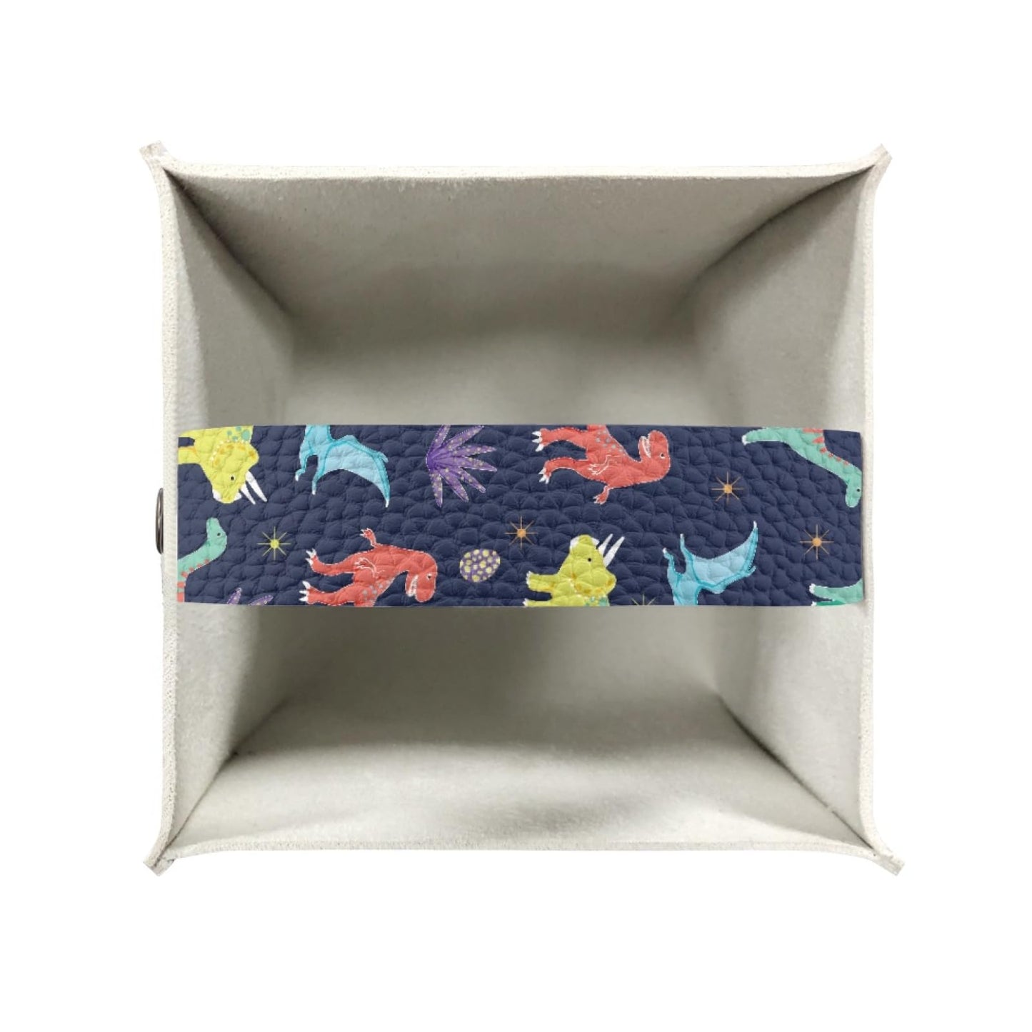 AFPANQZ Cartoon Dinosaur Tissue Box Covers Square Tissue Box Holder Organizers Leather PU Facial Paper Holder Case for Bathroom Night Stand Kids Room Decoration