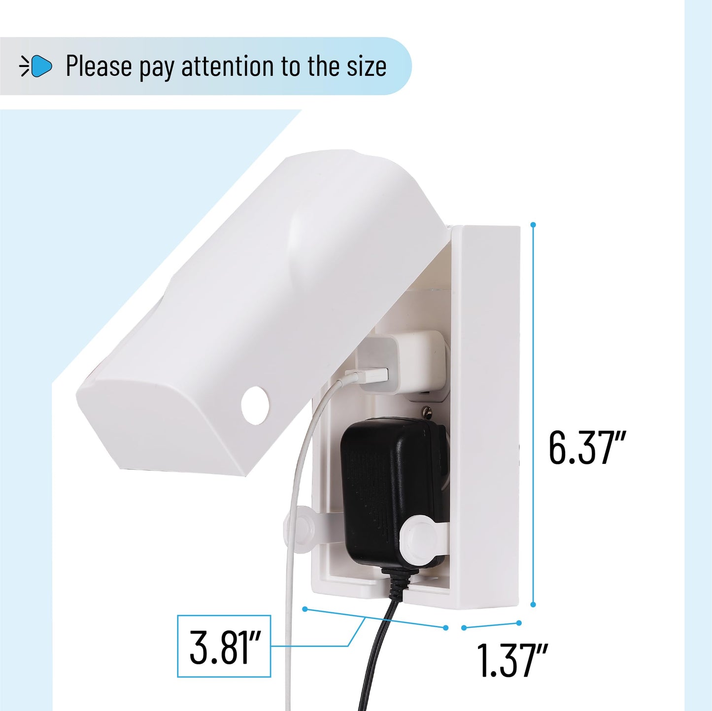 Bates - Baby Safety Outlet Cover Box, 2 Pack, Baby Proof Outlet Covers Baby Proofing, Plug Covers for Electrical Outlets, Socket Covers for Outlets, Child Proof Outlet Cover, Outlet Box Cover