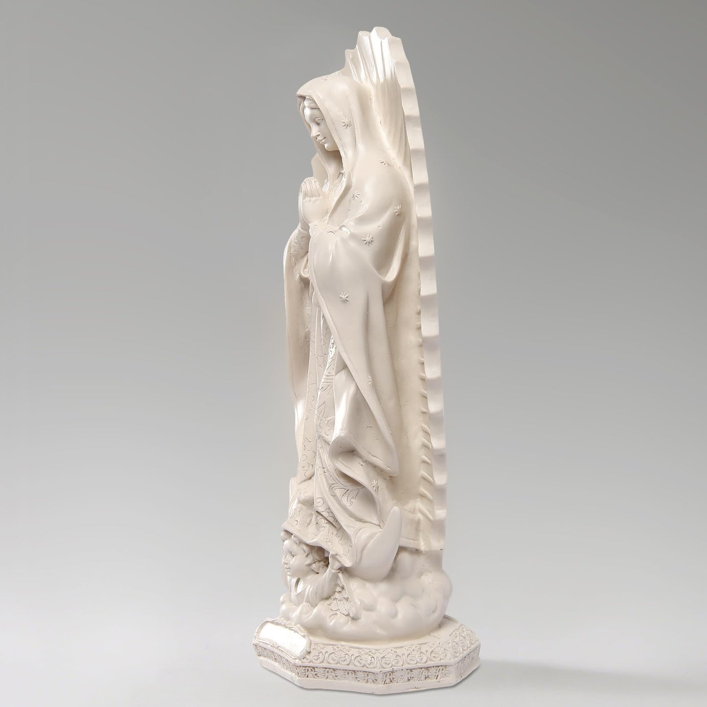 DICAFU Our Lady of Guadalupe Religious Statue, 11.6 inch Virgin Mary Figurine, Resin Sculpture, Inspirational Religious Art for Home Decor/Catholic Gift, Mother Mary Statue