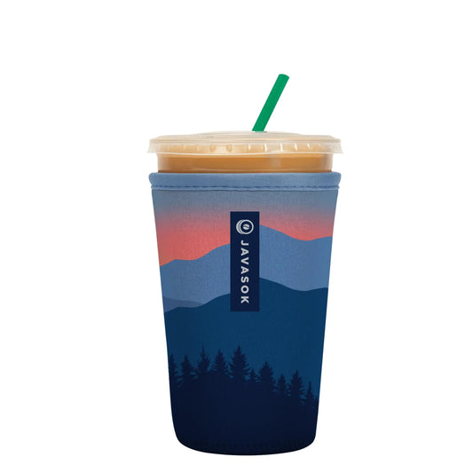 Sok It JavaSok Iced Coffee & Cold Soda Insulated Neoprene Cup Sleeve (Blue Ridge, Medium: 22-28oz)
