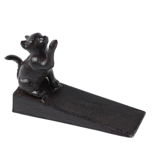 Notakia Cat Door Stopper Heavy Duty Rustic Cast Iron Cute Door Stopper Decorative Door Stop Vintage Metal Door Wedges for Home Office Commercial Industrial Use (Cat 1Pcs)