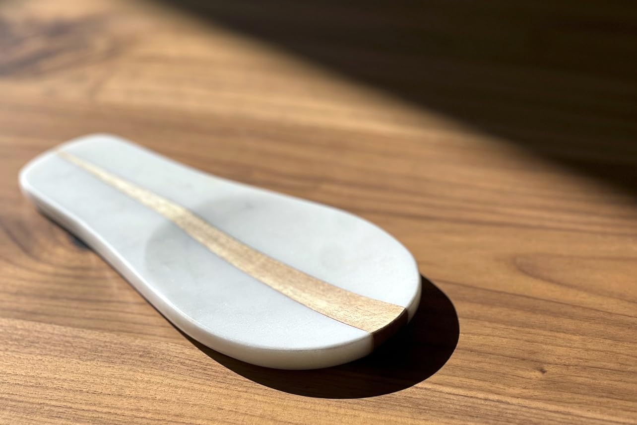 Marble and Wood Spoon Rest by Verve CULTURE
