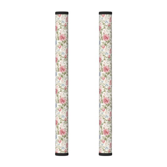 DADABULIU Refrigerator Handle Covers Flower Boho Rose Floral 2 Pack Fridge Door Handle Cover, Kitchen Appliance Handle Protector for Dishwasher, Oven, Microwave, Fits 3.5 to 4.3 Inch Circumference