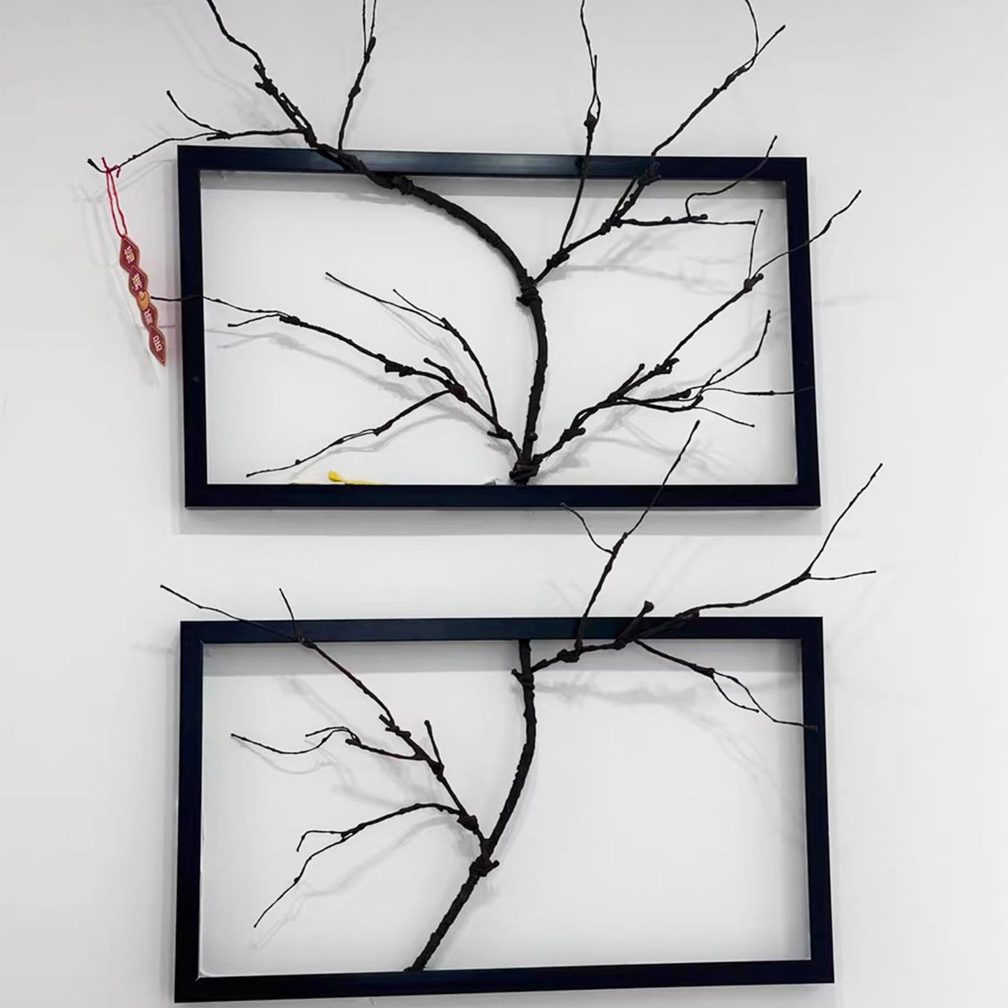 CONGZHANHH 4pcs 63in Black Bendable Fake Halloween Tree Branches Wall Decor