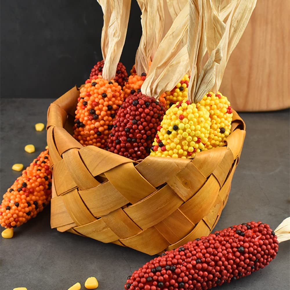XZJMY 6 Pcs Artificial Corn,Thanksgiving Fake Corn,Simulation Foam Corn Set,Faux Corn Modle for Photoshoot,Kitchen,Party Home Decor