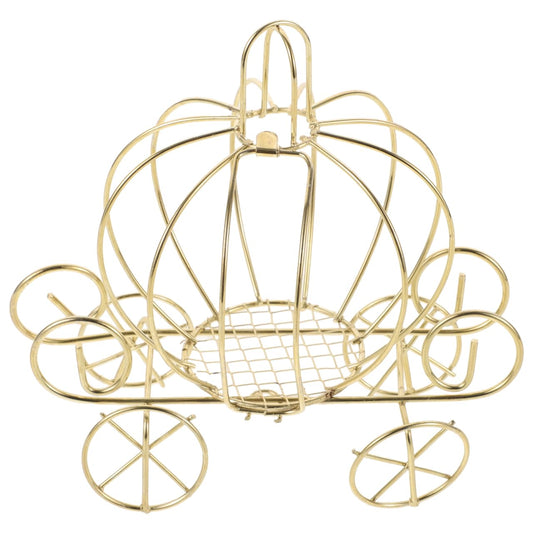 FAVOMOTO Pumpkin Carriage Candy Box, Pumpkin Carriage Golden Decorative Princess Centerpiece Jewelry Holder Hinged Trinket Box Table Centerpiece Decor for Christmas Anniversary Wedding Birthday