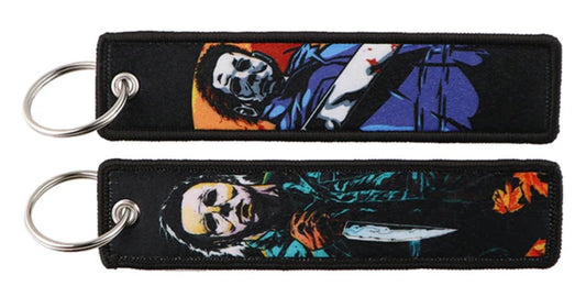 Pinstant Halloween Michael Myers John Carpenter Classic 70s Slasher Horror Movie Film Keychain Key Tag Chain Fob Ring