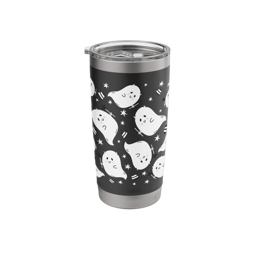 Halloween Ghost, Funny Cute Ghost Print Stainless Steel Insulated Tumbler