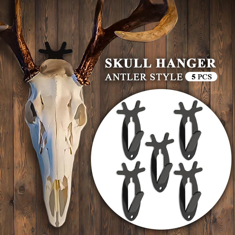 GRAND ORANGE European Skull Hooks 5 Pcs Weight Capacity up to 20 lbs