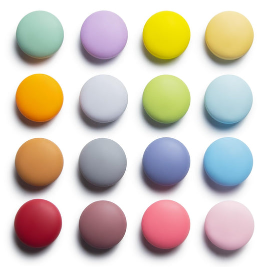 SUNURS 16/9-Piece Cute Colorful Fridge Magnets – Glossy & Matte Finish Refrigerator Magnets for Whiteboard, Locker, Kitchen, Office – Strong Decorative Magnetic Stickers (16 Colors, Multi-Pack)