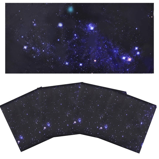 Torixqi 4 Pcs Fluorescent Light Covers - Light Covers for Ceiling Lights Classroom, Magnetic Light Filters for Office, Hospitals, Home 4 x 2 Feet (Starry Sky)