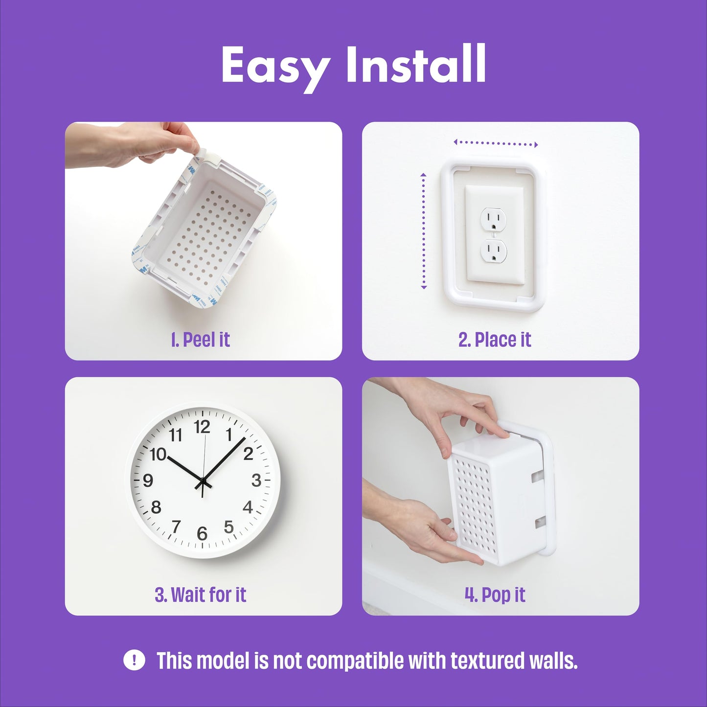 Large Outlet Cover Box for Outlet Covers Baby Proofing – Extra Large Baby Proof Outlet Cover Box for Bulky Plugs, Doorbell Transformers, Wide Adapters & Power Bricks