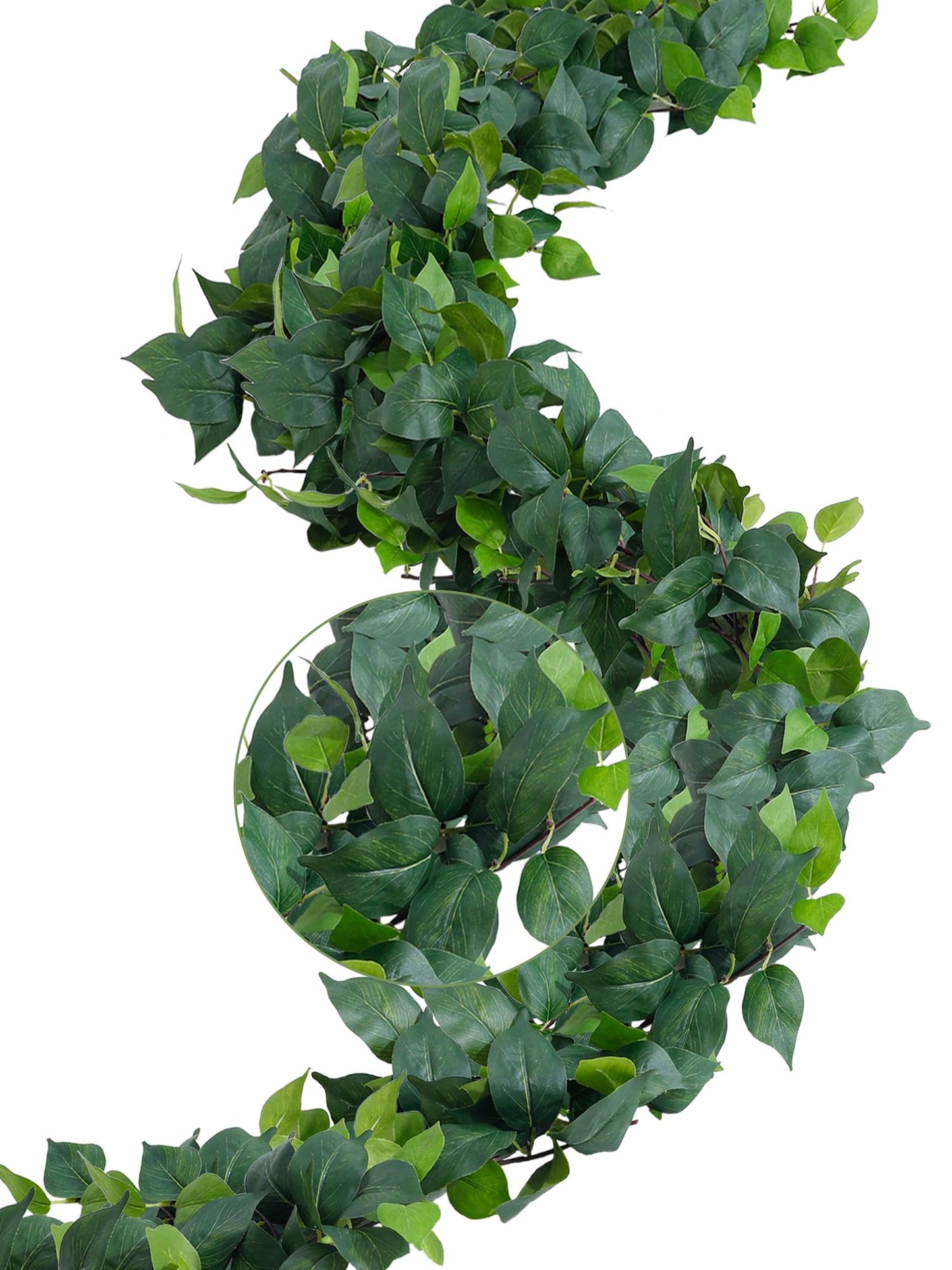 ucky 2Pack Artificial Ivy Artificial Vines Artificial Plants 12FT Fake Hanging Plants Silk for Garden Terrace Beach Party Decoration Wedding Decoration