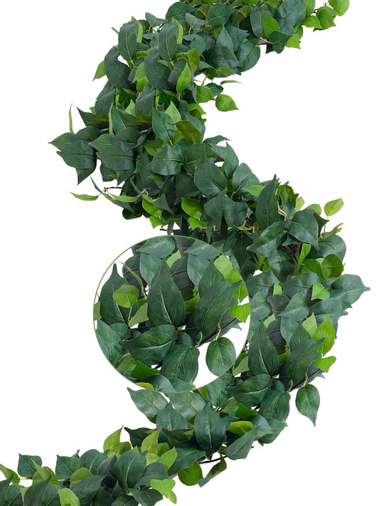 ucky 2Pack Artificial Ivy Artificial Vines Artificial Plants 12FT Fake Hanging Plants Silk for Garden Terrace Beach Party Decoration Wedding Decoration