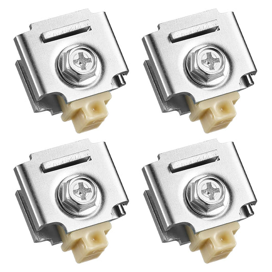 Otoolling 4 Pcs Sliding Door Stop Pocket Door Stopper Track Stop for Bi-Passing Doors