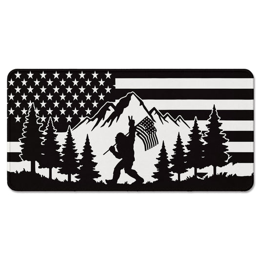 DOFQZ Bigfoot Sasquatch Camping Large Mouse Pad 31.5x15.7 Inch,M005