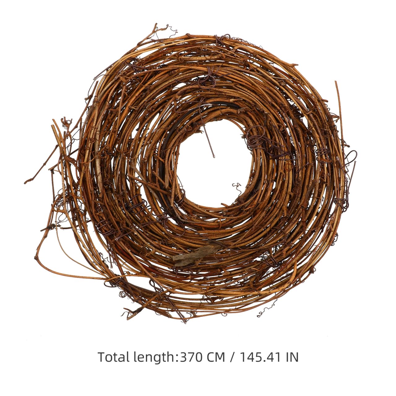Natural Grapevine Twig Garland, 15ft Rustic Grapevine Wreath Vines for DIY Crafts, Wedding Arch, Farmhouse Wall Decor, Front Door & Garden Garland (15ft)