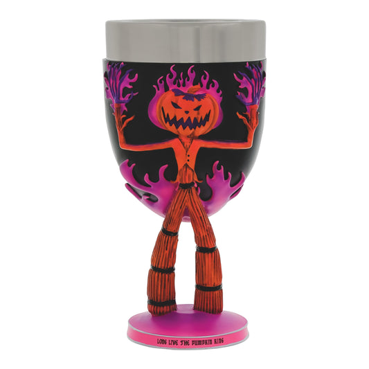 Enesco Disney Showcase the Nightmare Before Christmas the Pumpkin King Decorative Chalice Goblet, 7.09 Inch, Multicolor