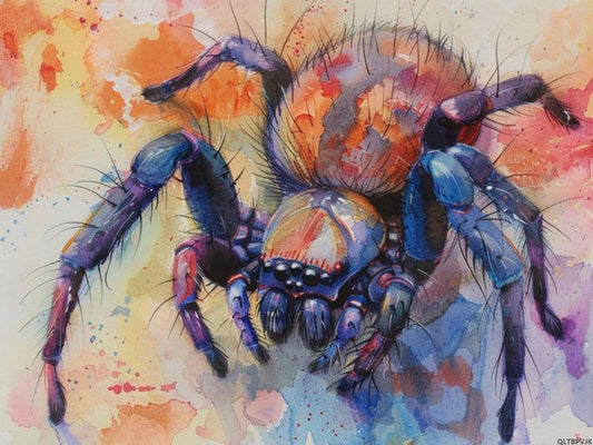 QLTBPVJK Spider 5D Diamond Art Painting Kit with Round Full Diamond Art for Beginners Cross Stitch Gem Wall Art Home Decor 12x16 Inch