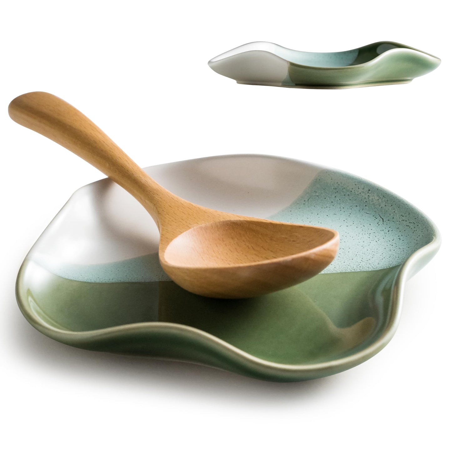 Cormomu Ceramic Spoon Rest for Stove Top, Cooking Spoon Holder,Utensil Rest