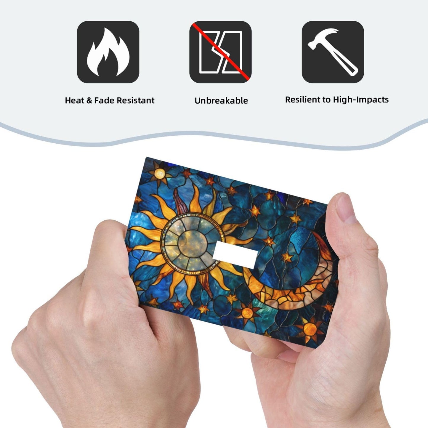 YIJIKJY Decorative Light Switch Plate Covers Boho Golden Sun Moon Blue Background 1 Gang Light Switch Cover Plate Single Toggle Wall Plate Outlet Covers Faceplate for Bedroom Home Decor