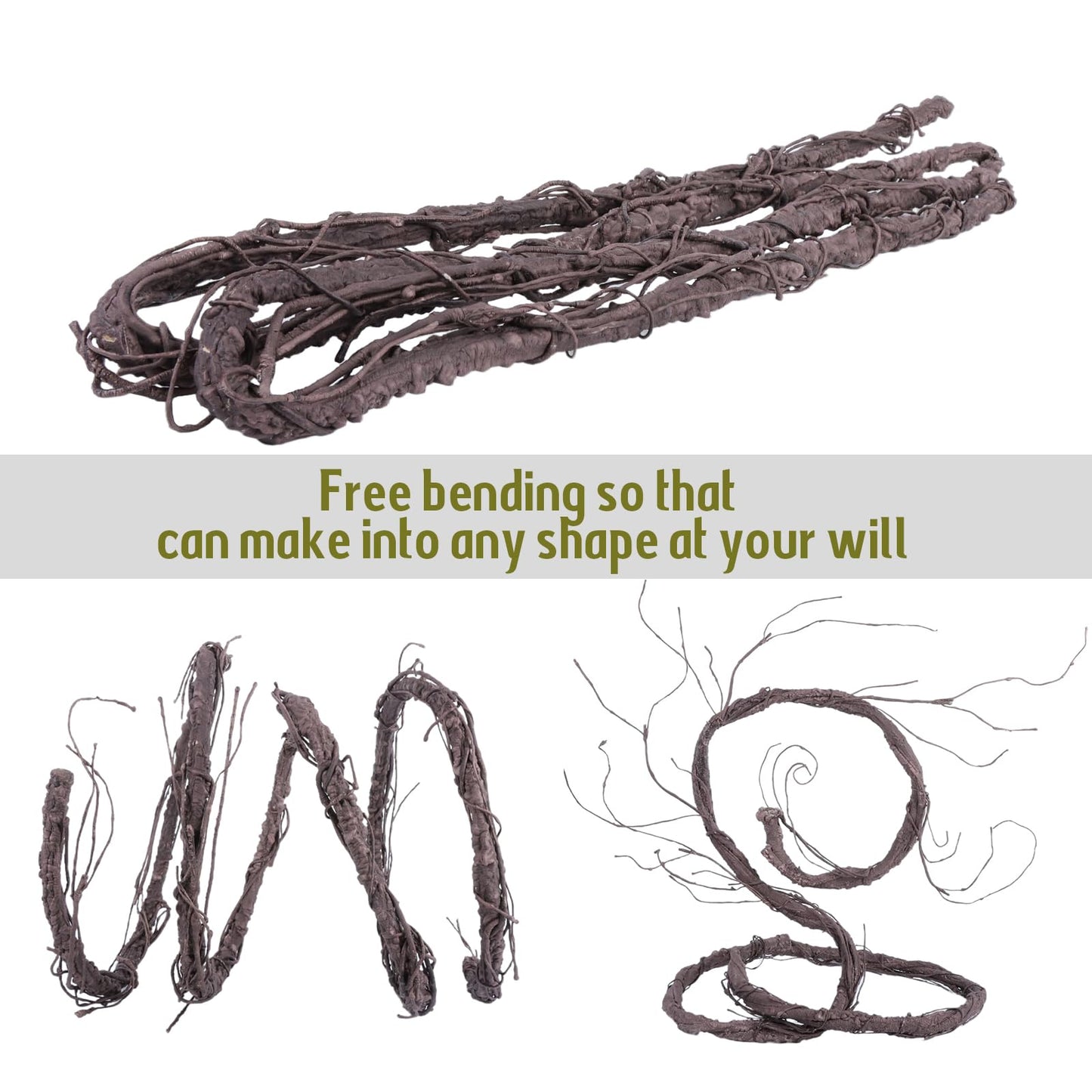 CONGZHANHH 118" Bendable Artificial Grapevines Garland Tree Branches(L)