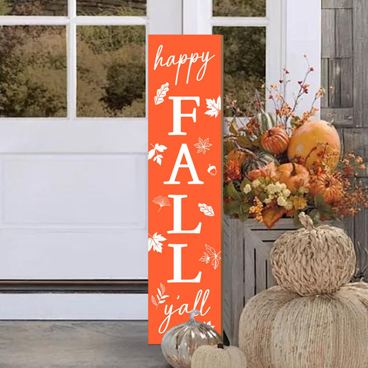 Fall Porch Sign For Front Porch Wooden Welcome Sign Vertical Yard Standing Home Decor For Patio Front Door Porch
