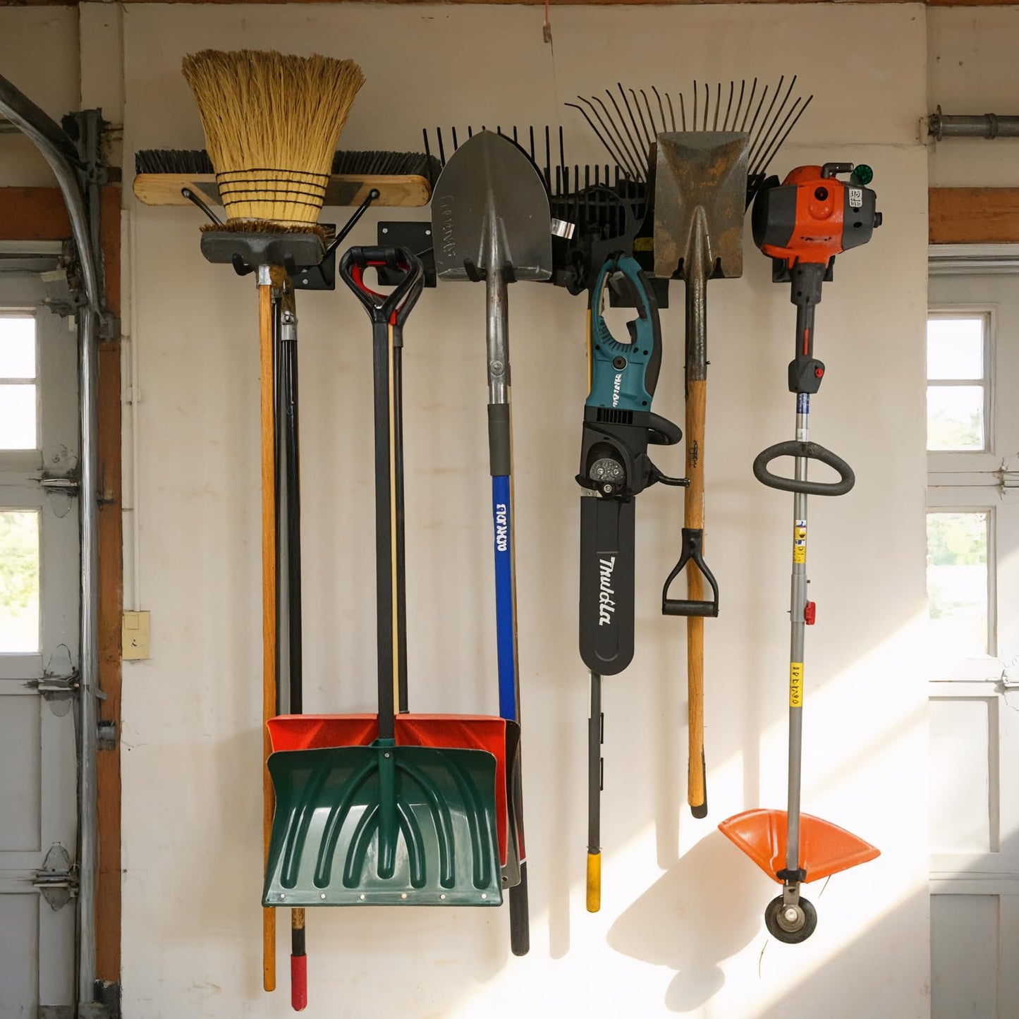 Loebelle 2 Pack Garage Storage Hooks 14" Ladder Hooks for Garage Wall