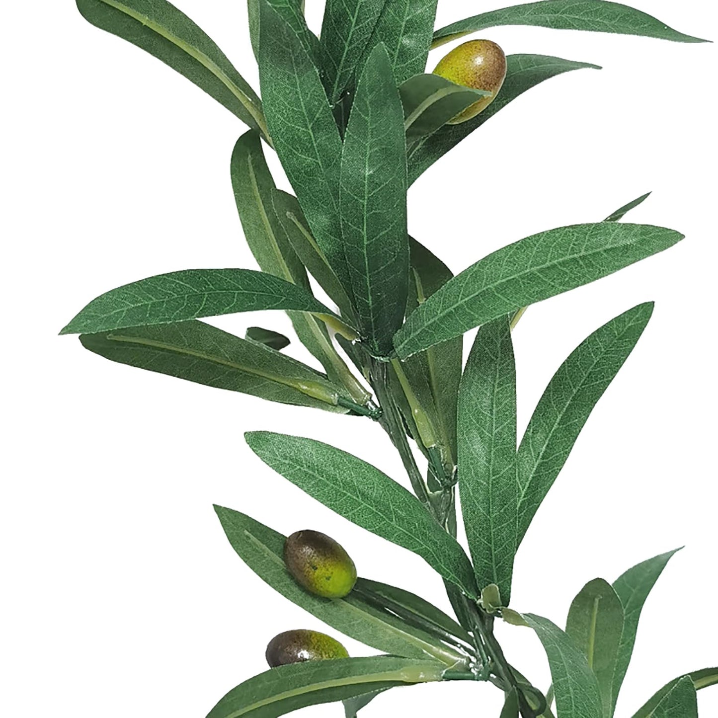 Emivery 2 Pack Artificial Olive Leaf Vine Garland, Hanging Greenery Ivy Vine Twigs Faux Olive Branches Garlands with Fruits for Wedding Backdrop Home Party Christmas Festival Decor