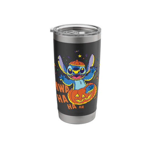 Disney Stitch Jack-o’-Lantern Surprise Mwa Ha Ha Halloween Stainless Steel Insulated Tumbler