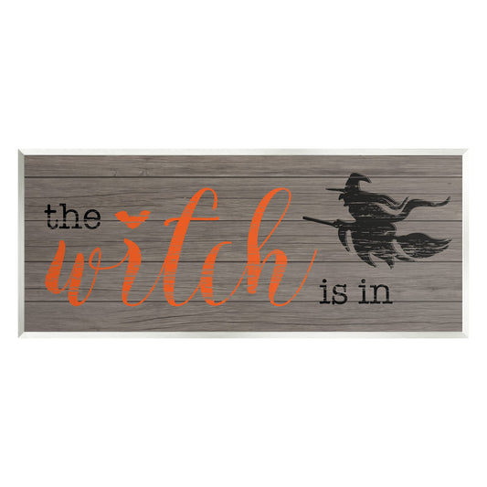 Stupell Industries 'The Witch Is In Halloween Sign'| Wall Plaque Art