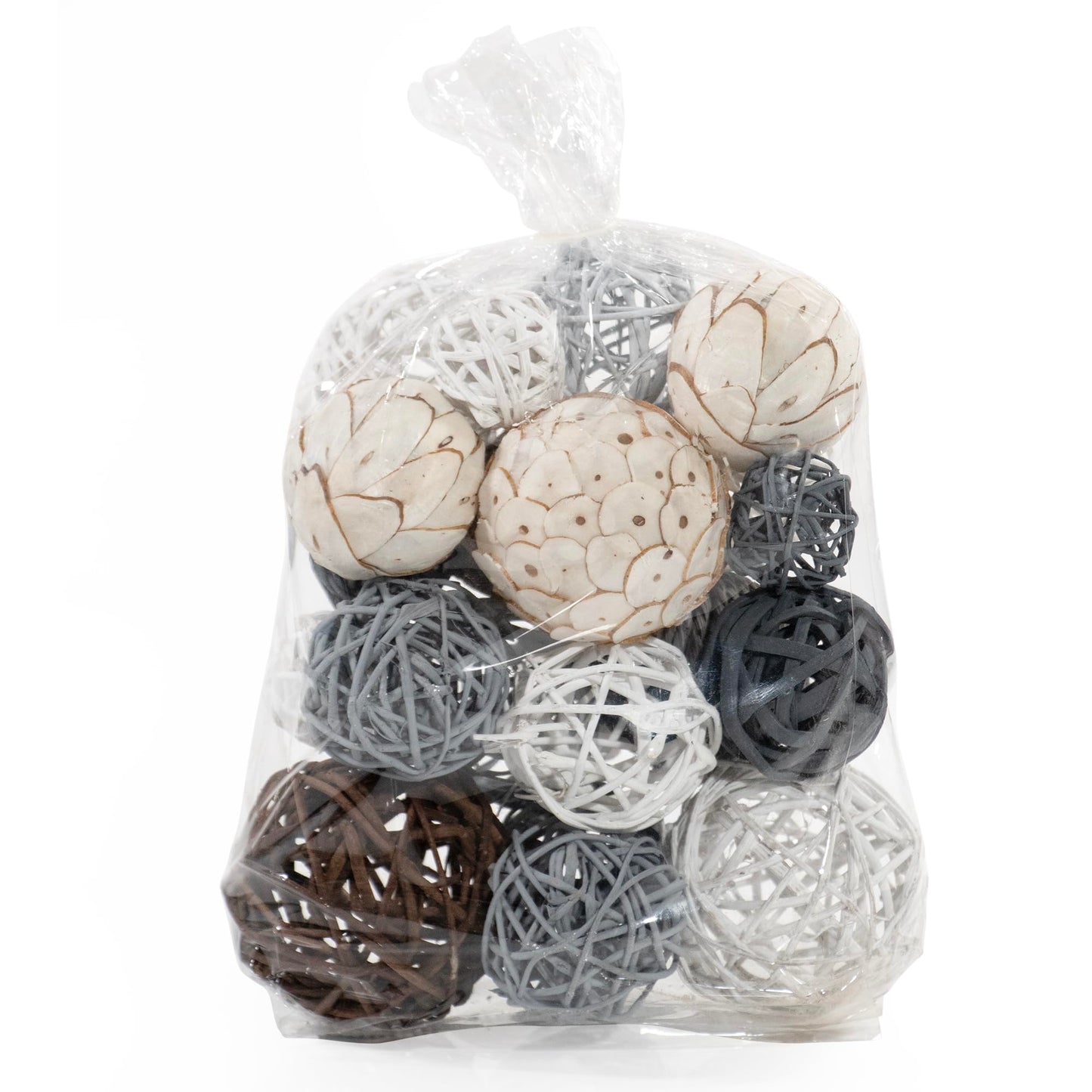 ANDALUCA Decorative Balls Vase Filler Bag with Orbs, Balls (Grey)