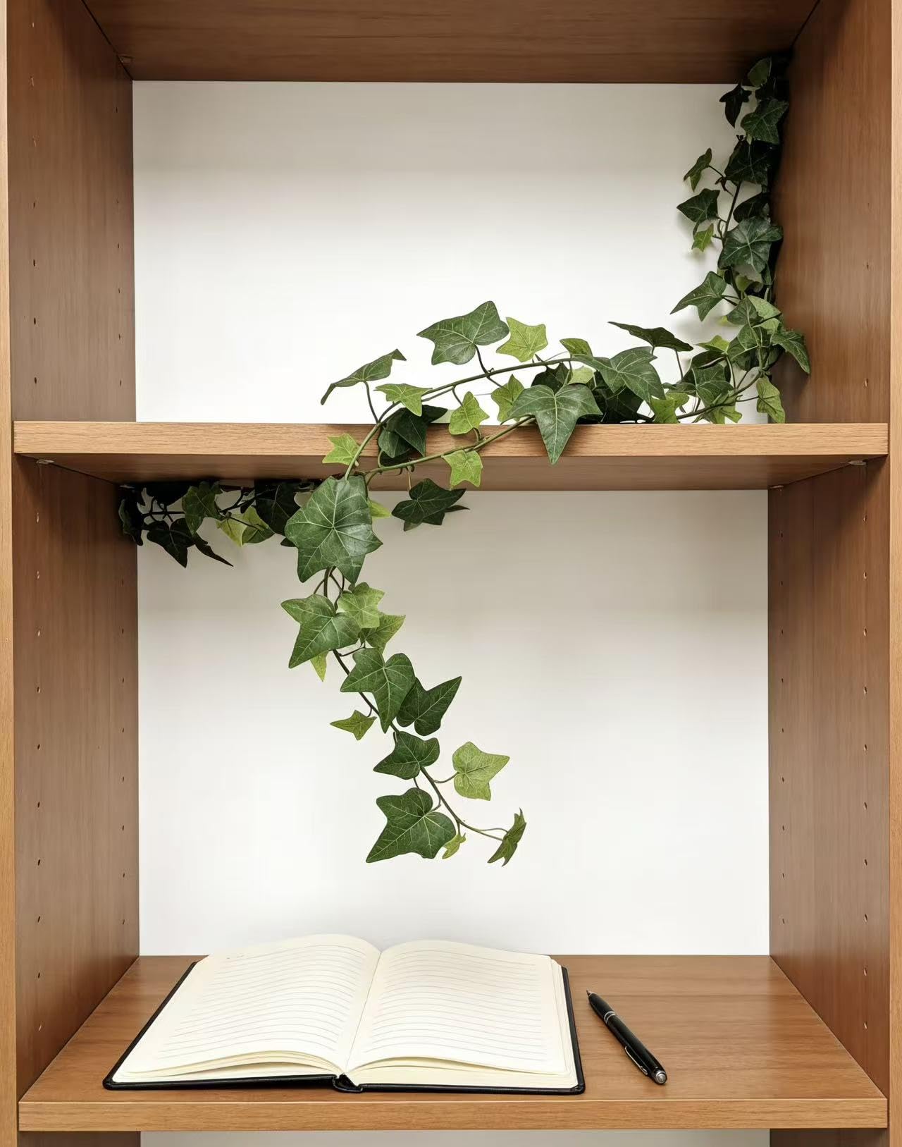 dayuleaf 3 Strands Artificial Vines Ivy Garland 6ft Fake Vine with Silk Green Leaves Faux Hanging Plants Greenery Decoration for Outdoors Party Wedding Indoor Mantle Bedroom Home Decor (Ivy)