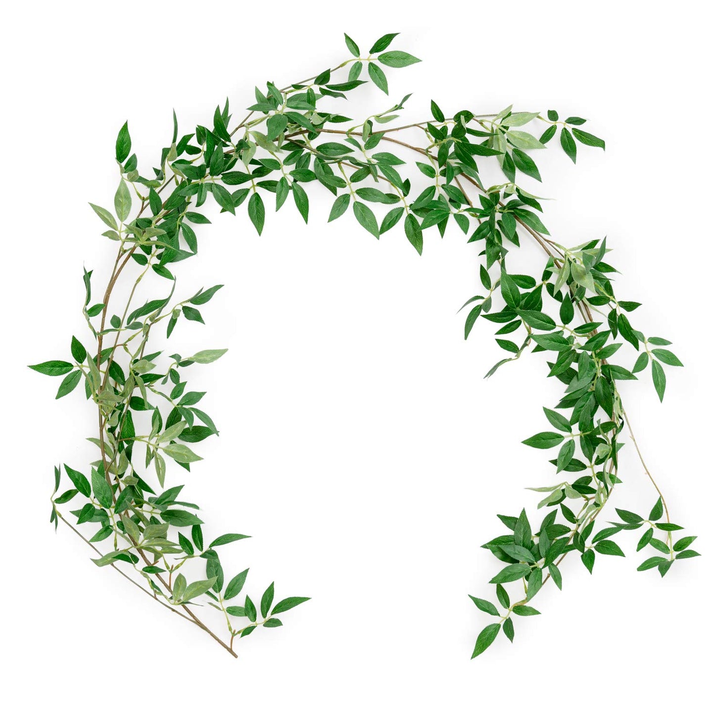 Ling's moment 6ft Rosa Banksiae Artificial Garland, Silk Laurel Leaf Vine for Wedding Arch, Table Centerpiece & Event Decor, Faux Greenery Filler for Elegant Arrangements