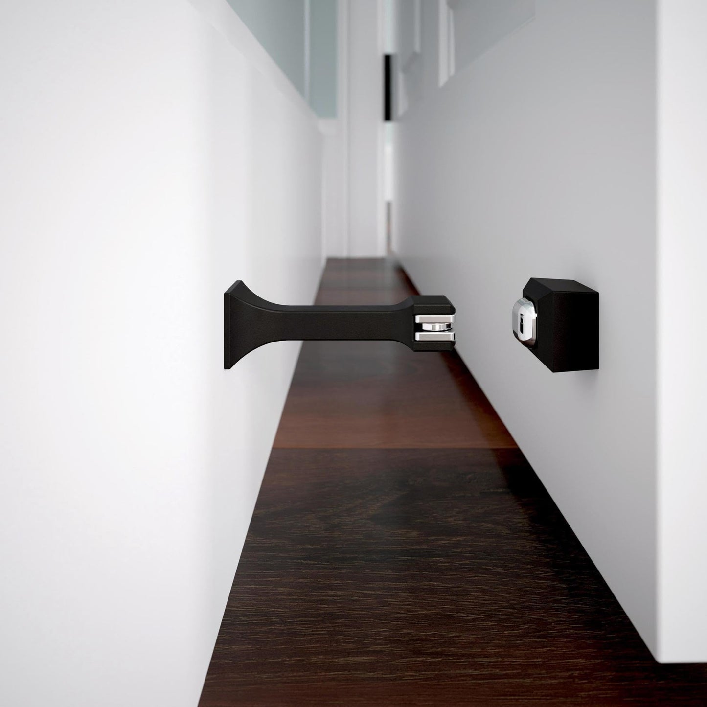 Franklin Brass Classic Edge (2-Pack) 3" Magnetic Door Stop Modern Gold Magnetic Door Catch Stoppers for Bottom of Door Holder to Keep Door Open Protects Wall Solid Rigid Magnet Door Stop B47313K-117-C
