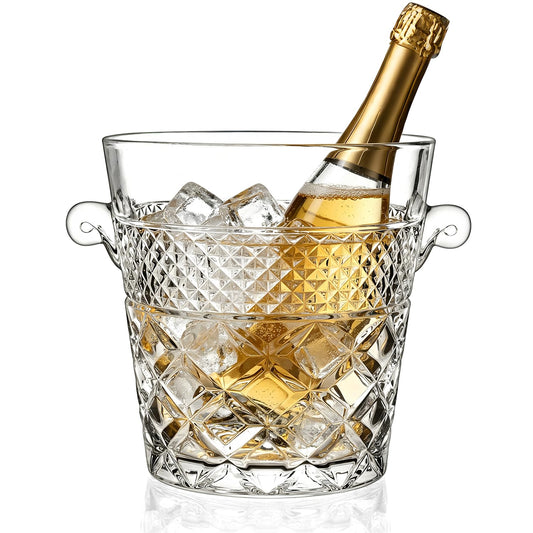 Whisquor Ice Buckets for Parties, 2-Liter Capacity, Durable Wine and Champagne Bucket, Perfect for Wine, Champagne or Beer Bottles, Perfect Ice Buckets for Parties, BBQs, Weddings, Picnics