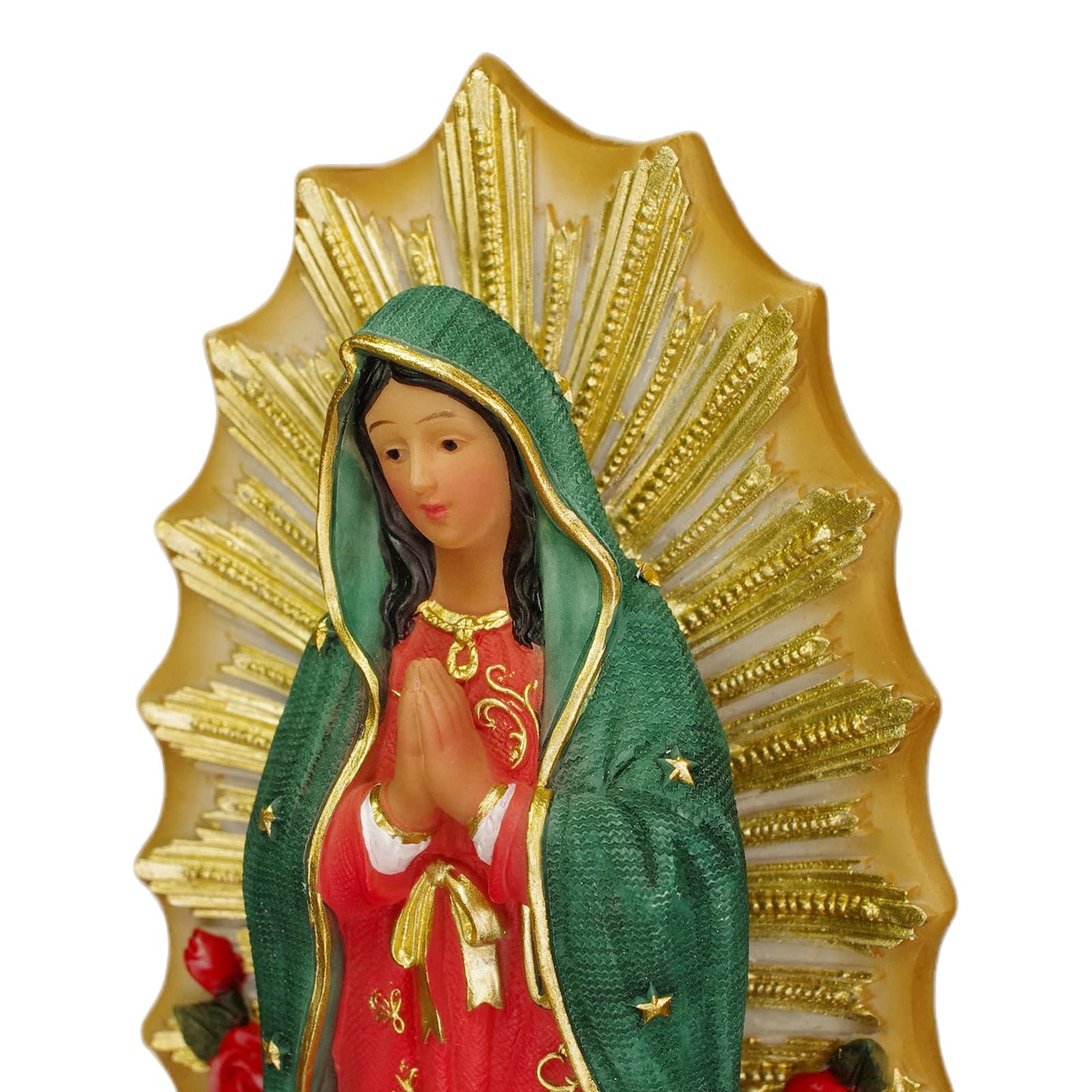 PSYHILAR Virgen de Guadalupe Statues, Our Lady of Guadalupe Virgin Mary Statue, Large Virgencita Maria Estatua Resin Figurine 6 Inch