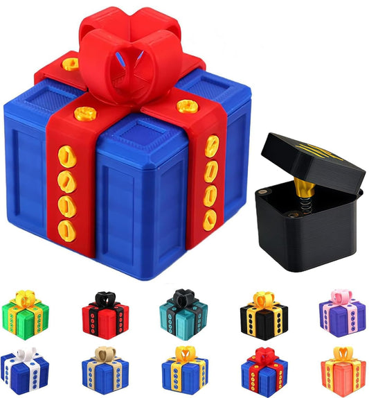 Shelprojsu Funny Valentines Day Gifts/Prank Box with Finger Gift Box/Surprise Box with Finger/Annoying 3D Printed Screw Gifts Boxes Ideal Gift for Lovers Birthday,Christmas,Halloween (Color/B)
