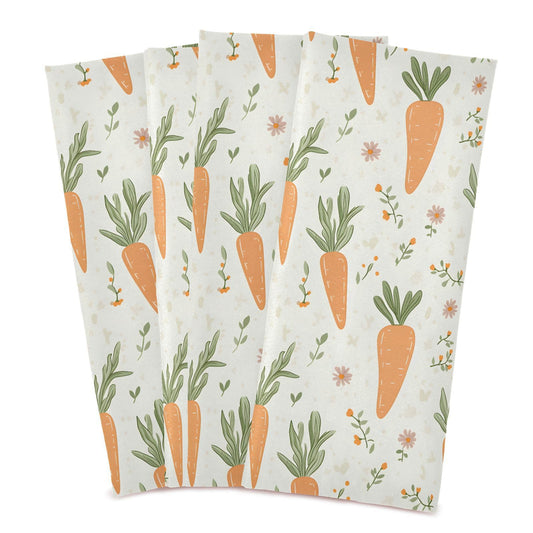 senya Kitchen Towels 4 Pack, Carrots Leaves Pattern Dish Towels Dishcloth 18x28 Inch for Kitchen Household Cleaning
