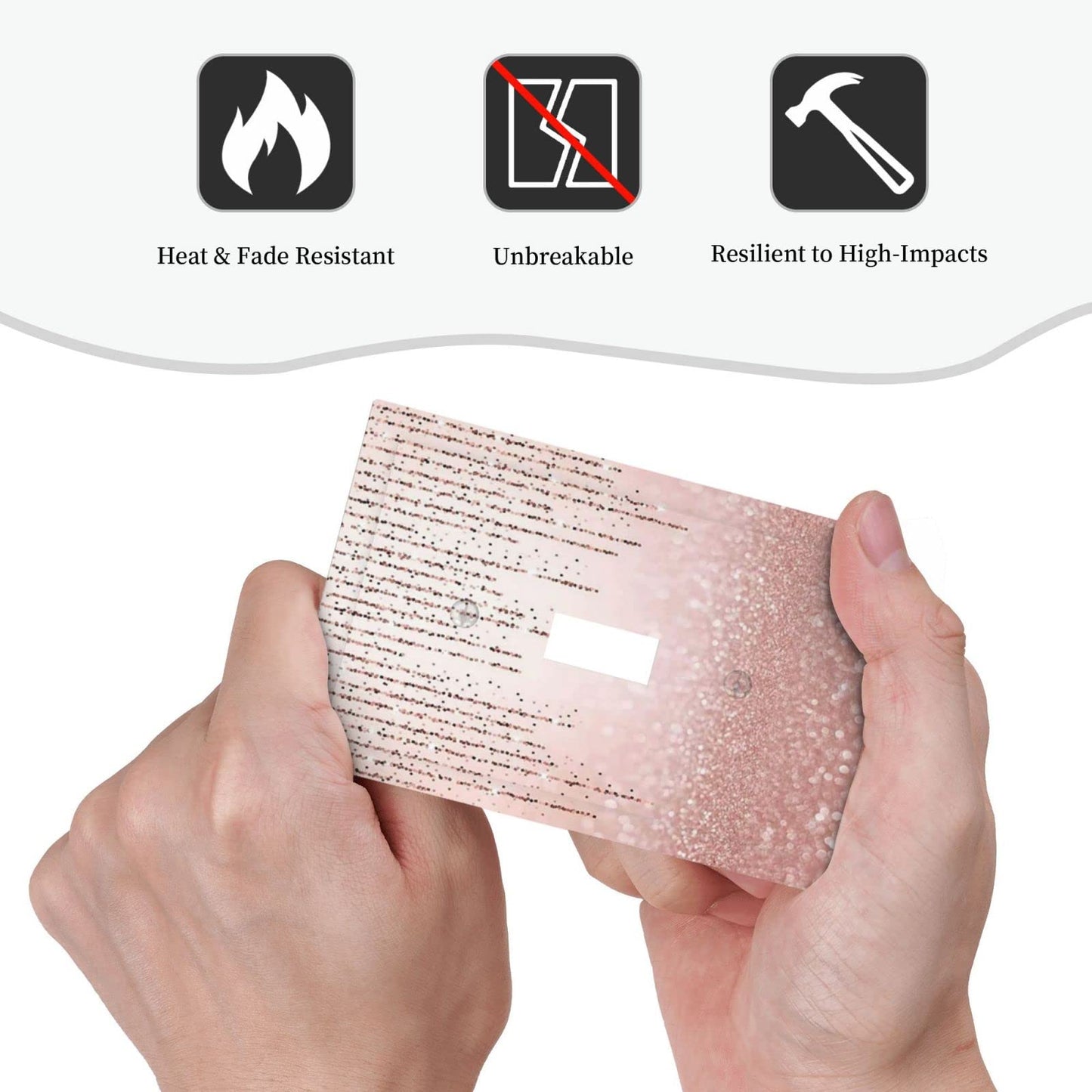 Pink Glitter Bling 1 Gang Light Switch Plate Decorative Single Toggle Wall Plate Cover Electrical Switchplate Faceplate for Women Girl Rose Gold Shining (No Sparkling Glitter) Bathroom Decorate 5" x 3