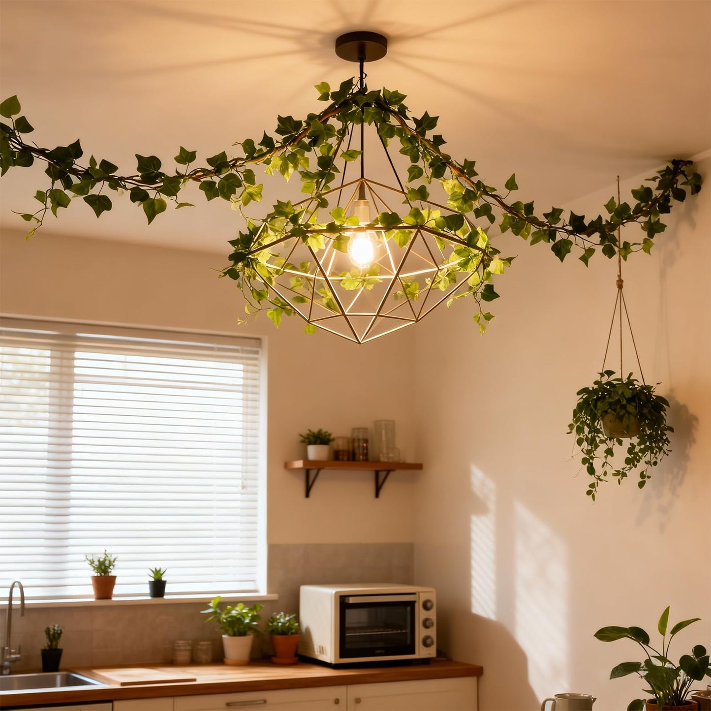ucky 2Pack Artificial Ivy Artificial Vines Artificial Plants 12FT Fake Hanging Plants Silk for Garden Terrace Beach Party Decoration Wedding Decoration